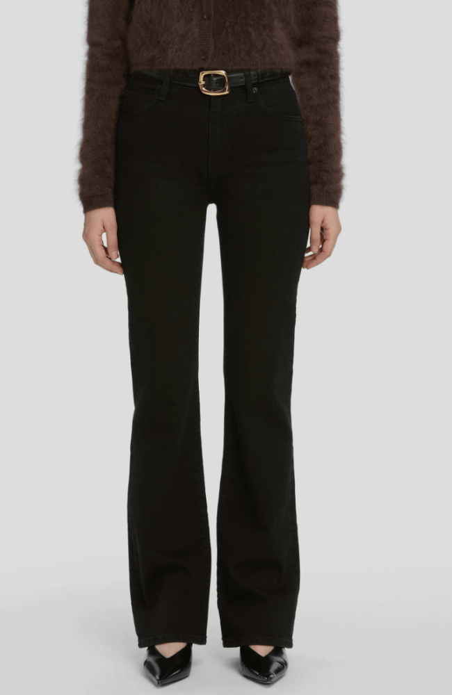 ORGANIC BUCKLE BELT in BLACK-FRAME-FLOW by nicole