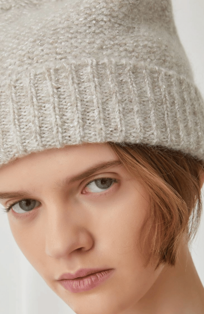 ORTICA SEQUIN BEANIE HAT-MARELLA by MAX MARA-FLOW by nicole