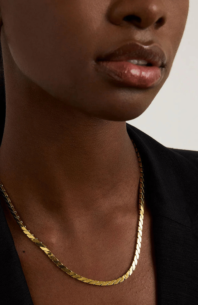 OSLO CHAIN NECKLACE in GOLD-DEAN DAVIDSON-FLOW by nicole