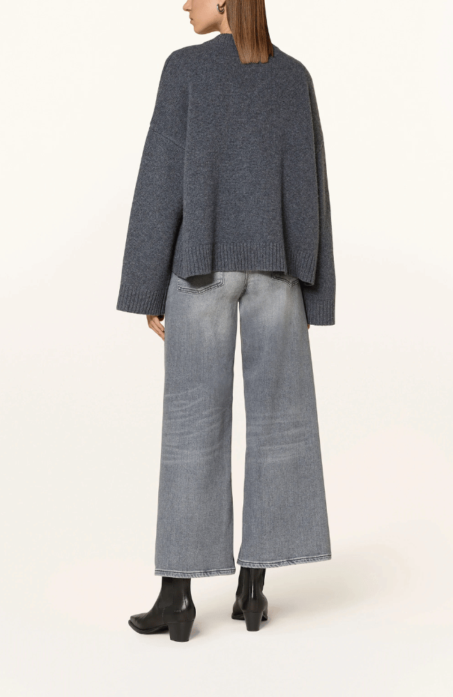 PALAZZO JEANS in SHAPING DARK USED-CAMBIO-FLOW by nicole