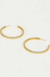 PETIT PAVE MIDI HOOPS WHITE TOPAZ-DEAN DAVIDSON-FLOW by nicole