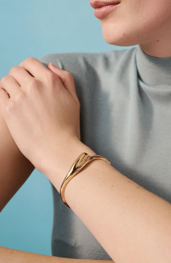 PORTIA BANGLE in GOLD-JENNY BIRD-FLOW by nicole