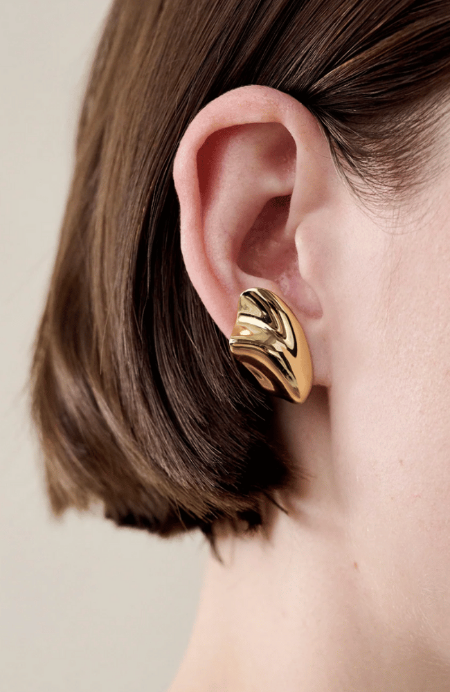PORTIA EARRINGS in GOLD-JENNY BIRD-FLOW by nicole