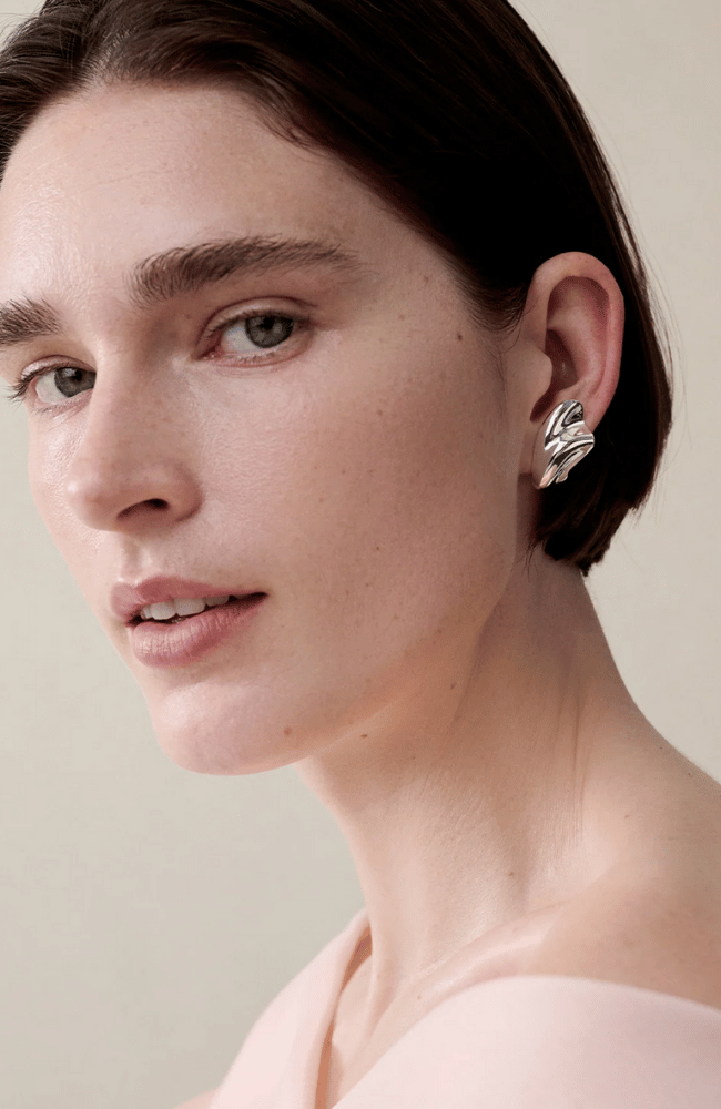 PORTIA EARRINGS in SILVER-JENNY BIRD-FLOW by nicole