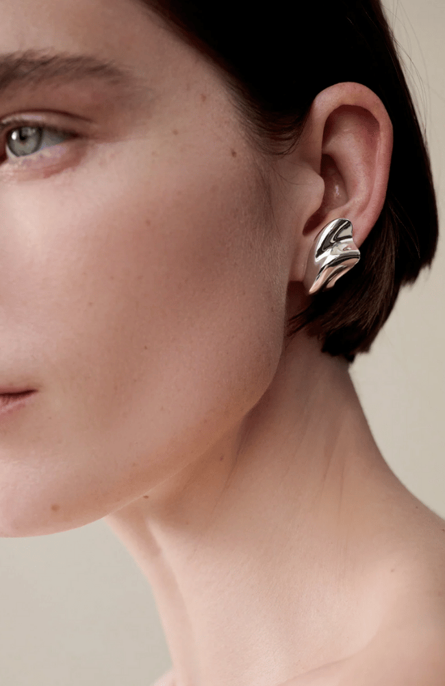 PORTIA EARRINGS in SILVER-JENNY BIRD-FLOW by nicole