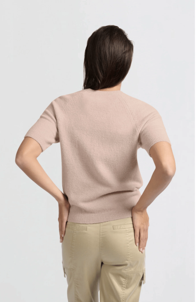 RAGLAN SHORT SLEEVE SWEATER in DUSTY PINK-YAYA-FLOW by nicole