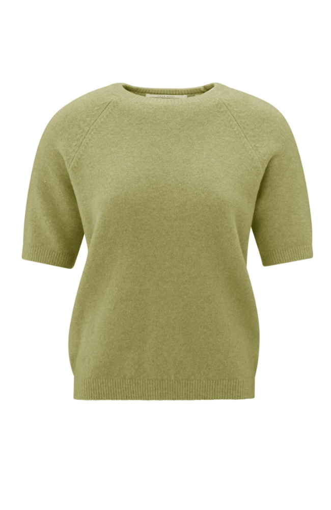 RAGLAN SHORT SLEEVE SWEATER in OLIVE-YAYA-FLOW by nicole