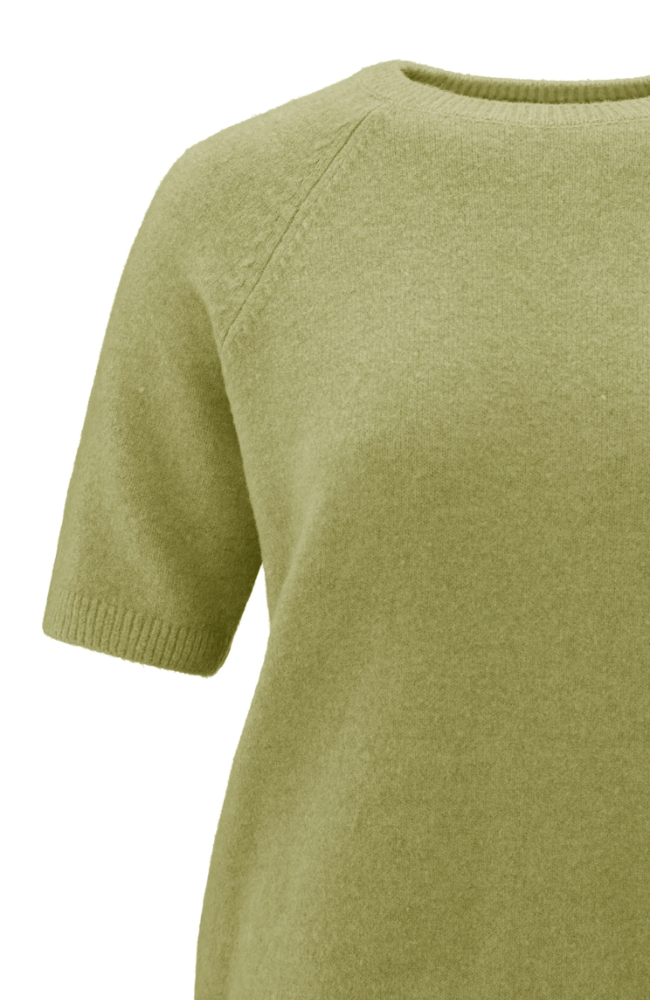 RAGLAN SHORT SLEEVE SWEATER in OLIVE-YAYA-FLOW by nicole