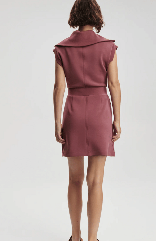 REBECCA ZIP THROUGH DRESS in RHUBARB-Varley-FLOW by nicole