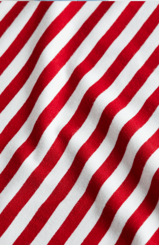 RESSI CREW NK. S.S RED &amp; WHITE STRIPE-L&#39;AGENCE-FLOW by nicole