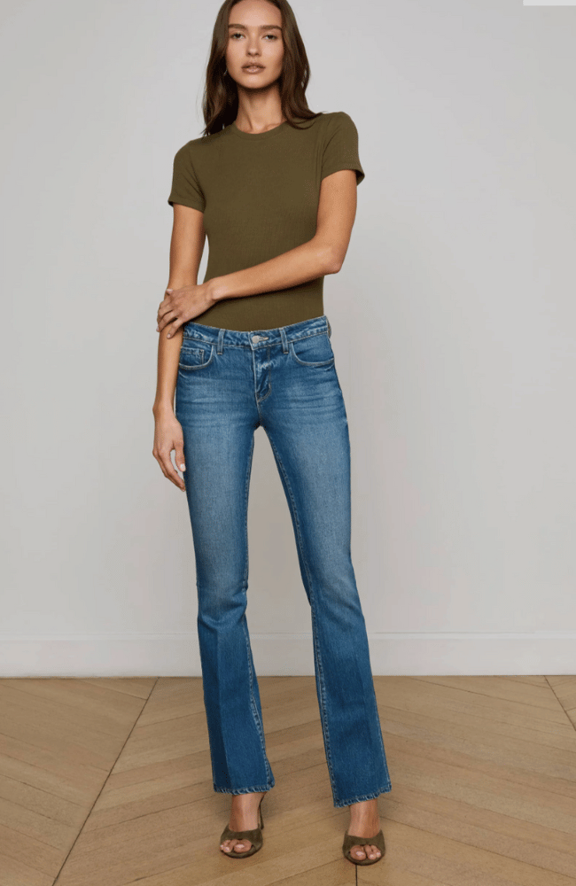 RESSI FITTED TEE in PINE-L'AGENCE-FLOW by nicole