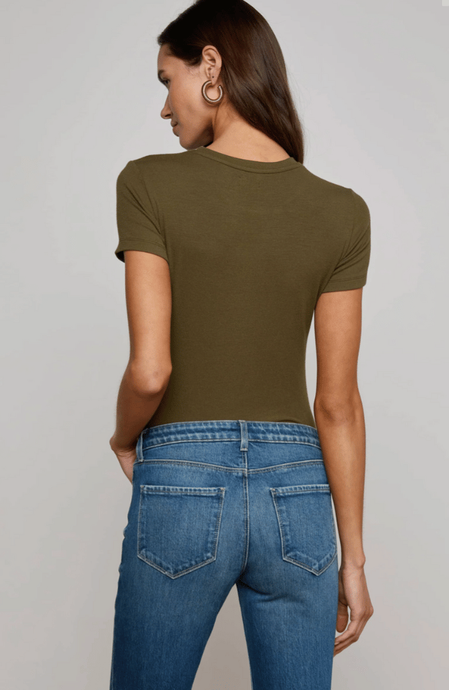 RESSI FITTED TEE in PINE-L&#39;AGENCE-FLOW by nicole