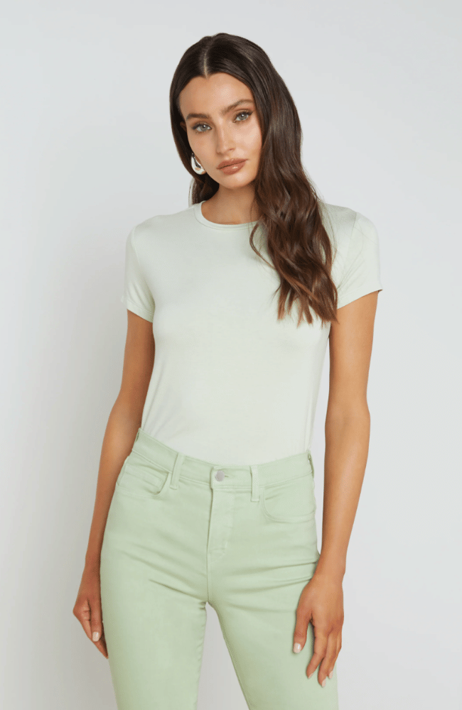 RESSI TEE in LIGHT MOSS-L' AGENCE-FLOW by nicole