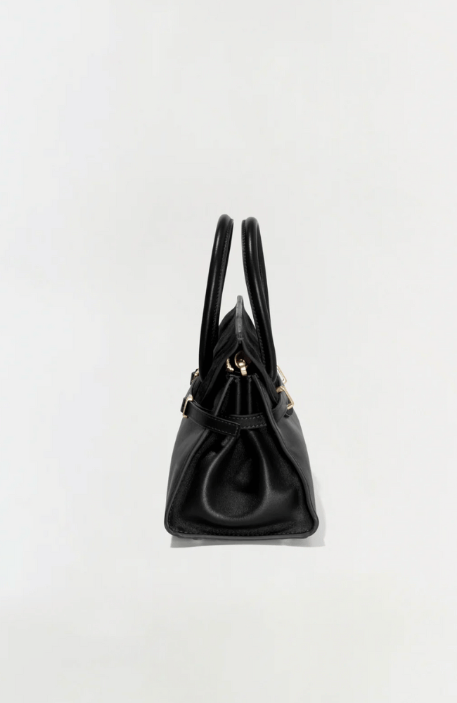 RIVER MINI SUEDE HANDBAG in BLACK-SIMKHAI-FLOW by nicole