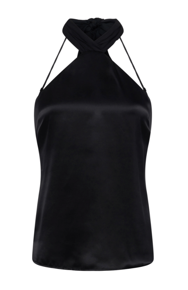 RIVIERA SHOULDER CAPE TOP BLACK-L&#39;AGENCE-FLOW by nicole