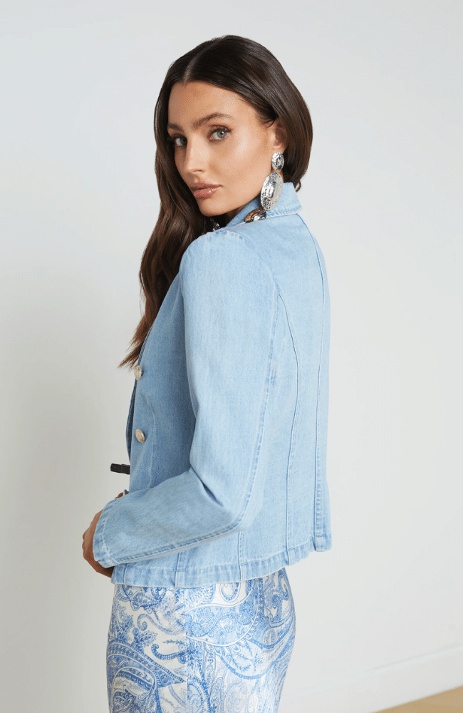 ROBBIE DENIM JACKET in ROVER-L&#39; AGENCE-FLOW by nicole
