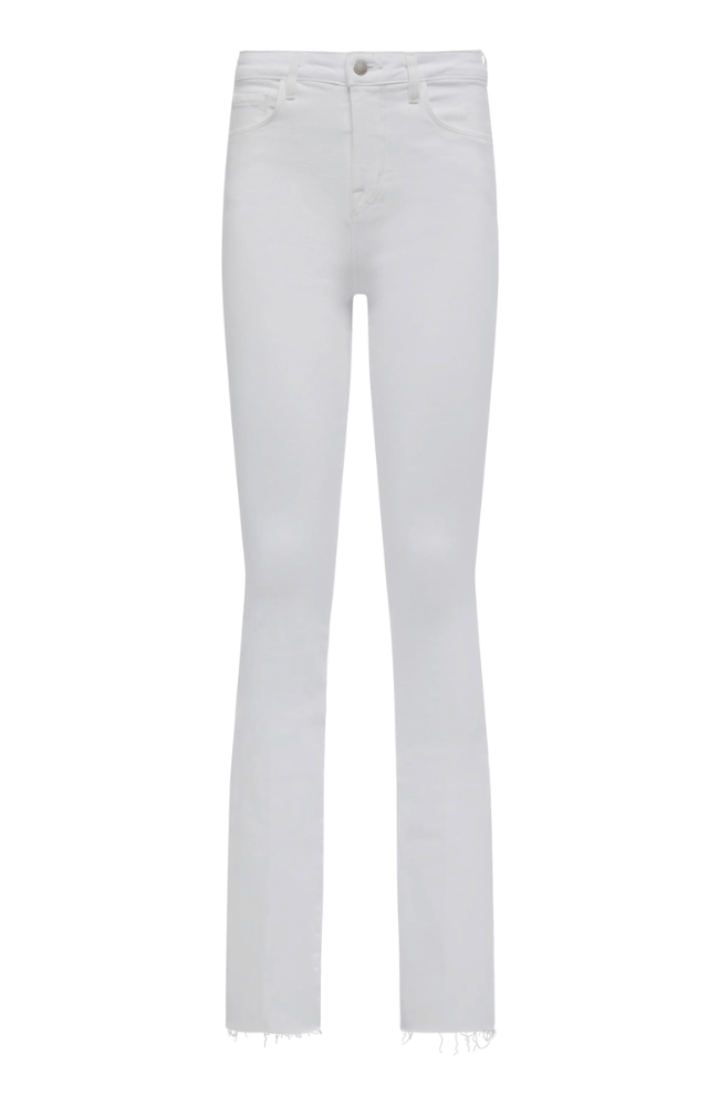 RUTH HIGH RISE STRAIGHT JEAN in BLANC-L&#39; AGENCE-FLOW by nicole