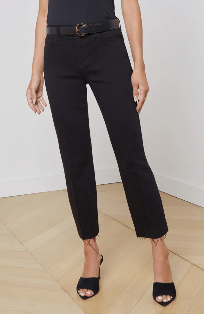 SADA JEAN in BLACK-L&#39;AGENCE-FLOW by nicole