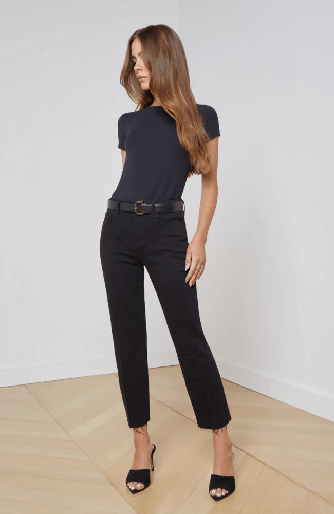 SADA JEAN in BLACK-L'AGENCE-FLOW by nicole