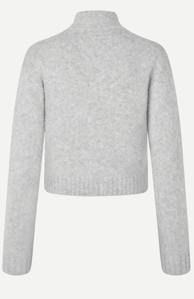 SAJEANNE CARDIGAN in LIGHT GREY-SAMSOE-FLOW by nicole