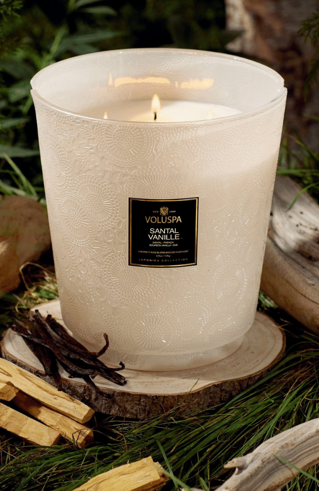 SANTAL VANILLE | 5 WICK HEARTH CANDLE-VOLUSPA-FLOW by nicole