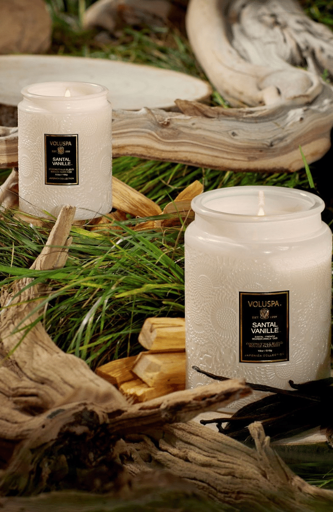 SANTAL VANILLE | LARGE JAR CANDLE-VOLUSPA-FLOW by nicole