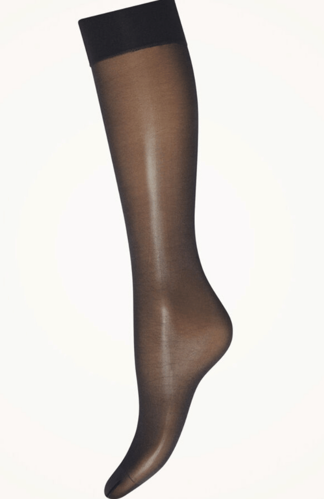 SATIN TOUCH 20 KNEE HIGHS BLACK-WOLFORD-FLOW by nicole