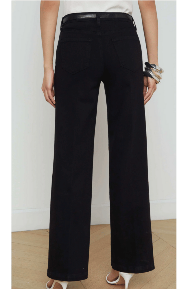 SCOTTIE WIDE LEG in BLACK-L&#39;AGENCE-FLOW by nicole