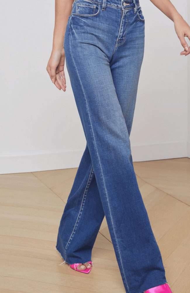 SCOTTIE WIDE LEG in HASTING-L&#39;AGENCE-FLOW by nicole