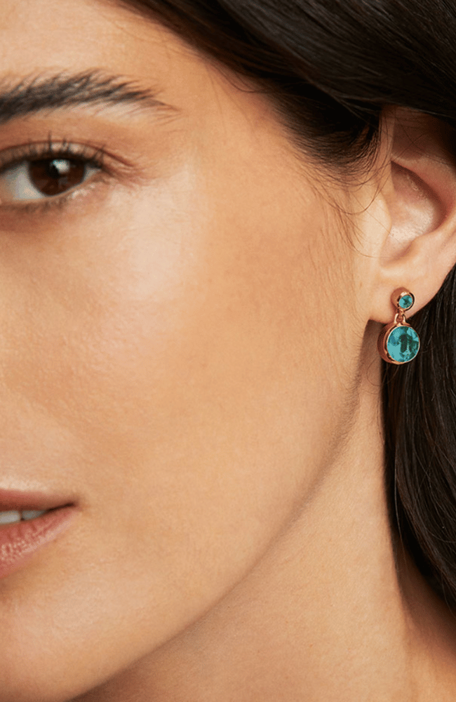 SIGNATURE DROPLET EARRING in PARAIBA BLUE-DEAN DAVIDSON-FLOW by nicole