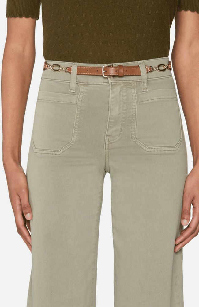 SLIM PALAZZO MODERNIST POCKET in THYME-FRAME-FLOW by nicole