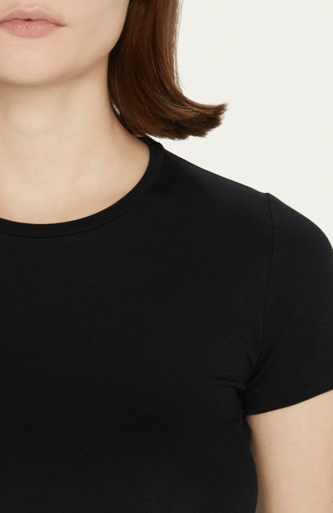 SOFT TOUCH CREWNECK TEE in NOIR-MAJESTIC FILATURES-FLOW by nicole