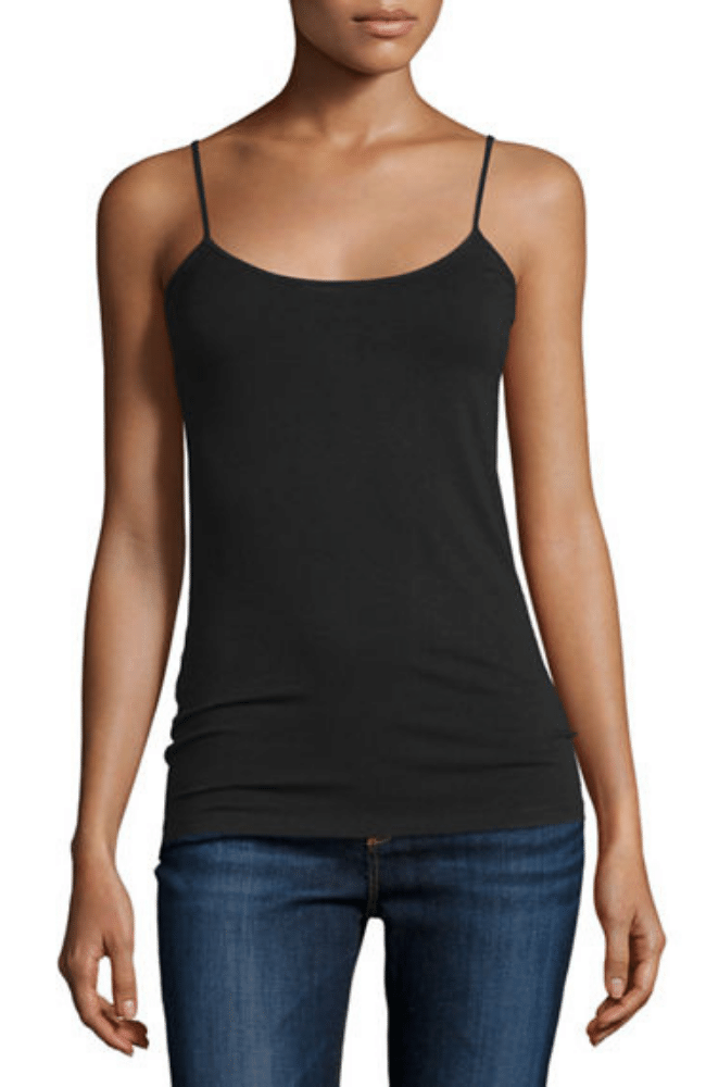 SOFT TOUCH SPAGHETTI STRAP TANK - BLACK-MAJESTIC FILATURES-FLOW by nicole