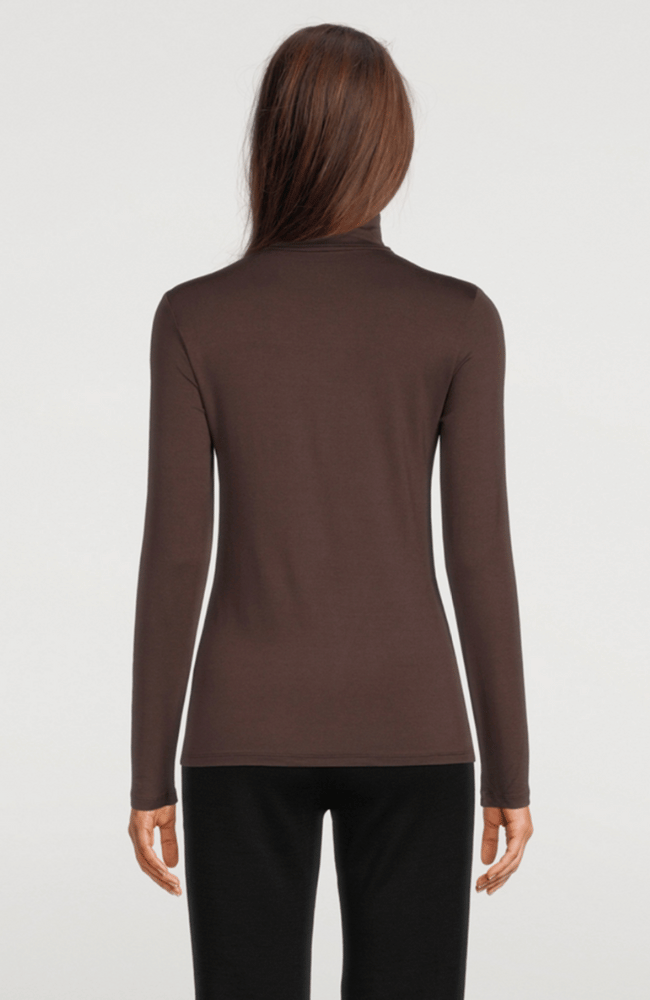 SOFT TOUCH TURTLENECK - AUBERGINE-MAJESTIC FILATURES-FLOW by nicole