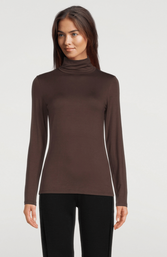 SOFT TOUCH TURTLENECK - AUBERGINE-MAJESTIC FILATURES-FLOW by nicole