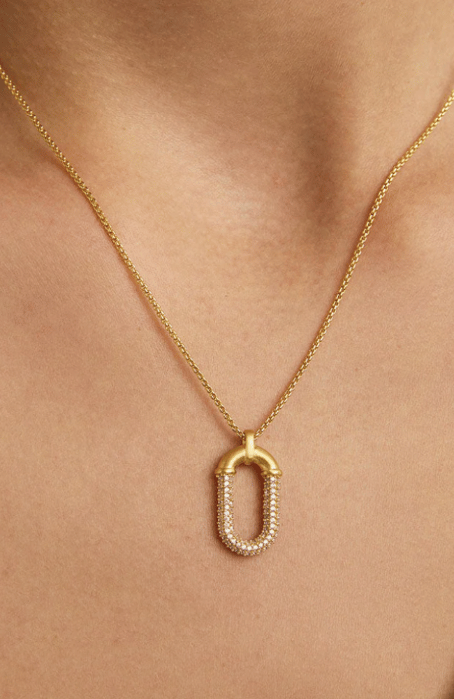 SOLENE PAVE PENDANT NECKLACE-DEAN DAVIDSON-FLOW by nicole