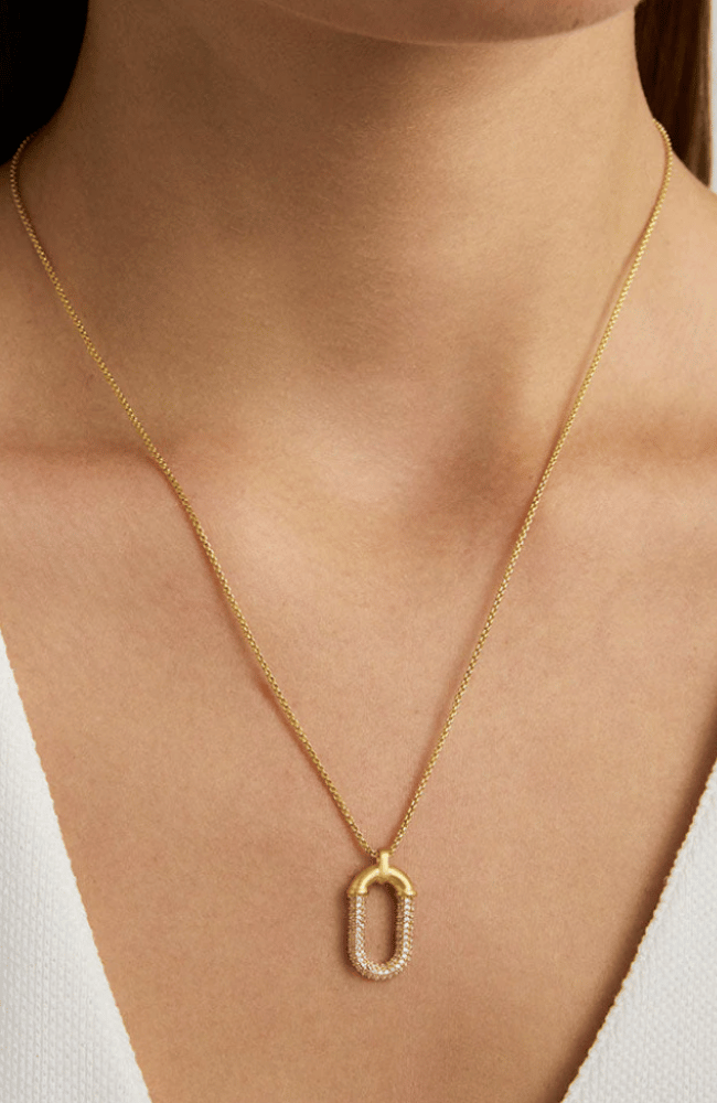SOLENE PAVE PENDANT NECKLACE-DEAN DAVIDSON-FLOW by nicole