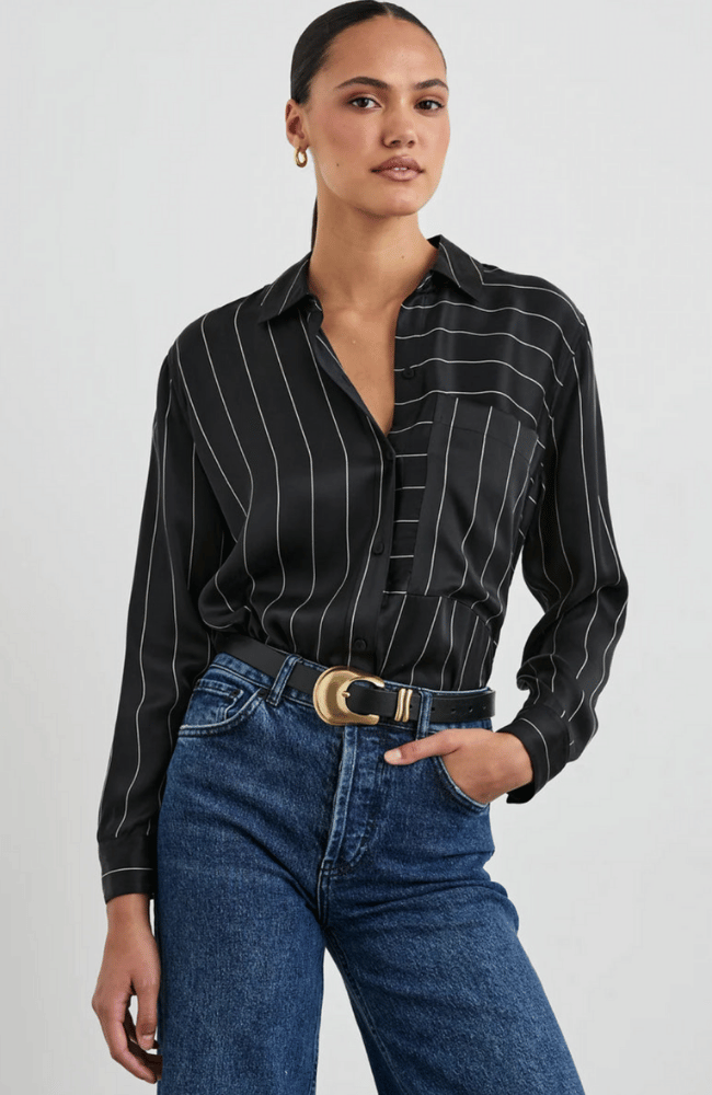 SPENCER BLOUSE INK STRIPE-RAILS-FLOW by nicole