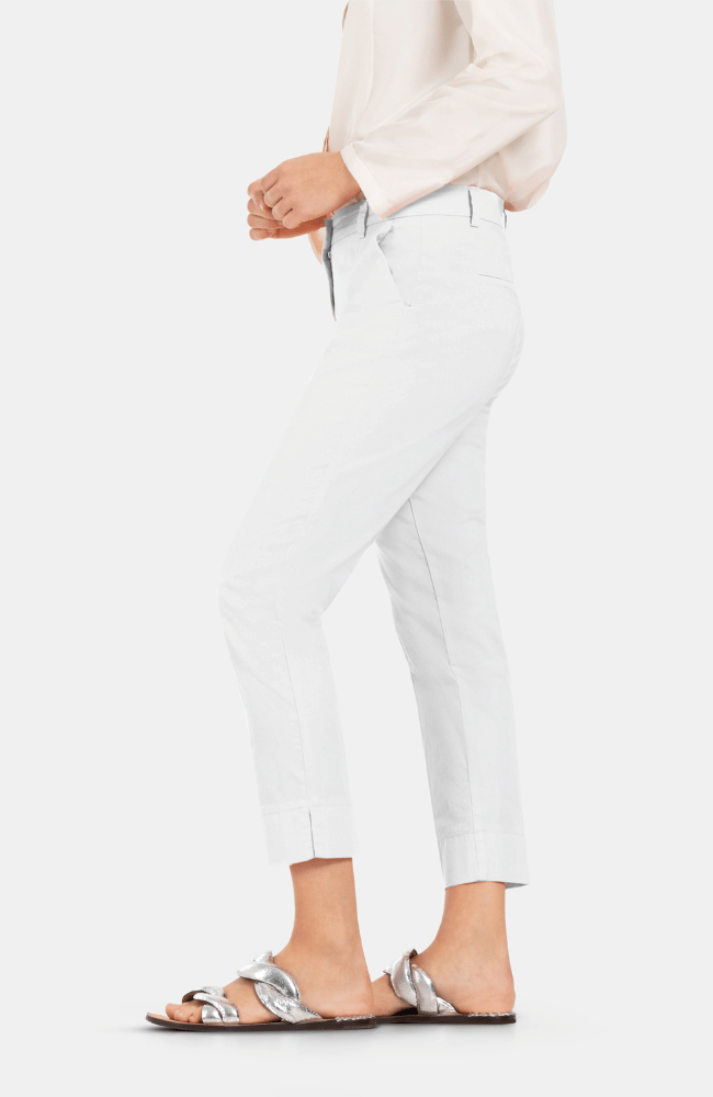 STELLA CROPPED in PURE WHITE-CAMBIO-FLOW by nicole