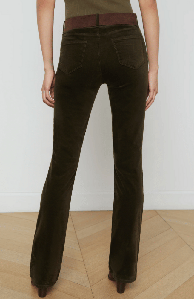 STEVIE VELVET JEAN in PINE-L&#39; AGENCE-FLOW by nicole