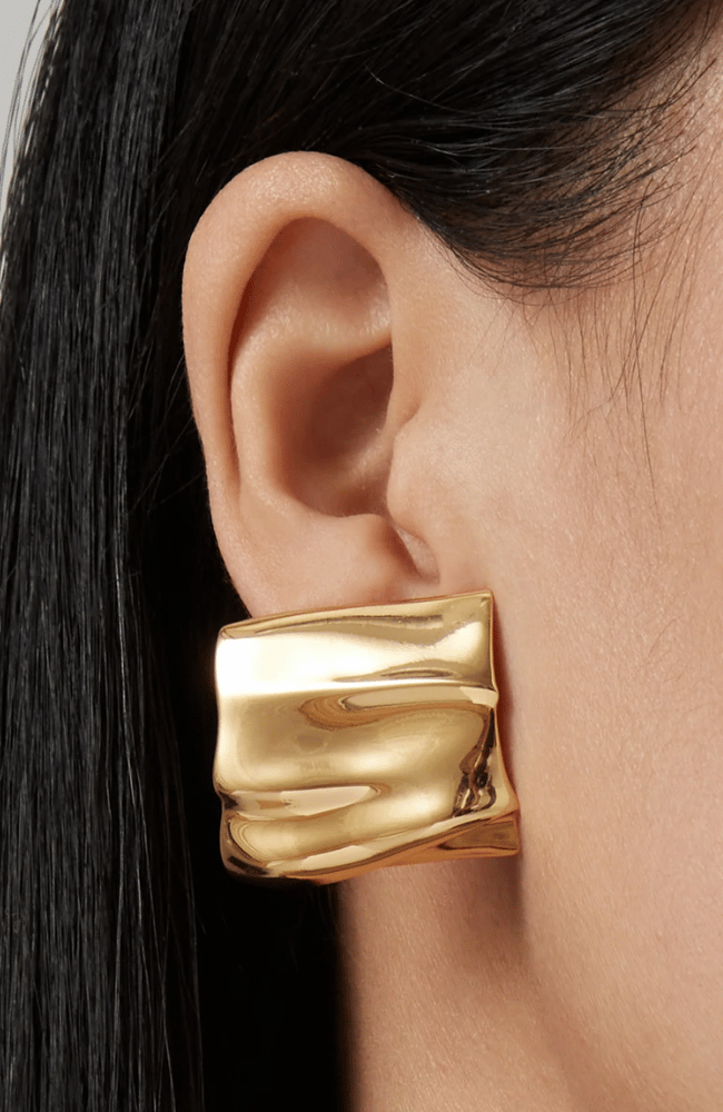 SUNDRA EARRINGS GOLD-JENNY BIRD-FLOW by nicole