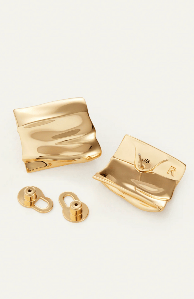 SUNDRA EARRINGS GOLD-JENNY BIRD-FLOW by nicole