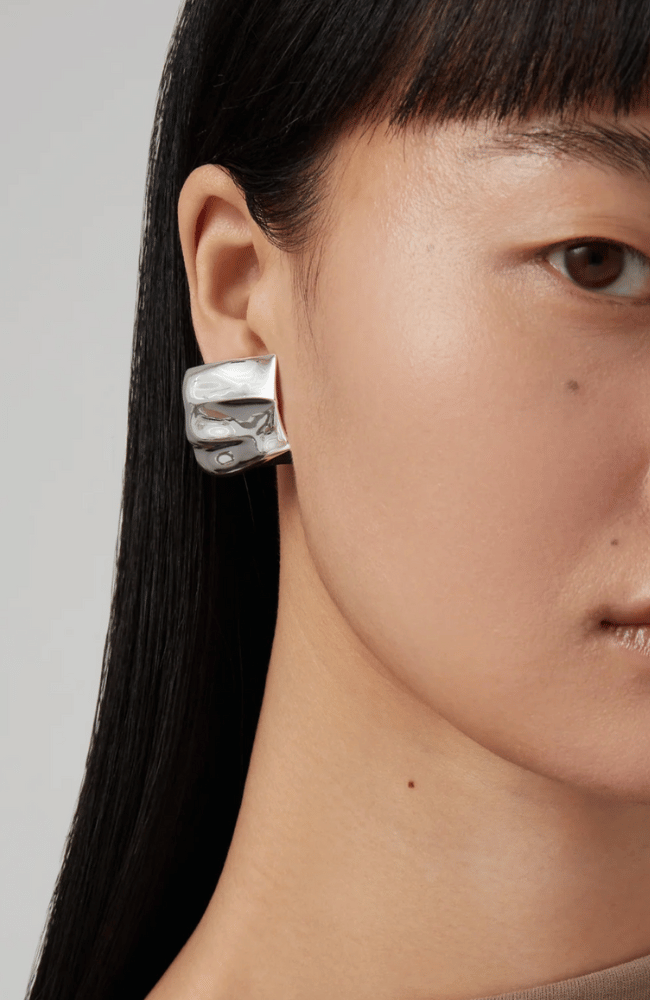SUNDRA EARRINGS SILVER-JENNY BIRD-FLOW by nicole