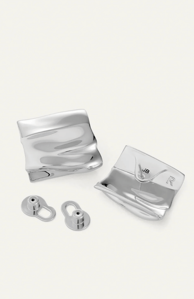 SUNDRA EARRINGS SILVER-JENNY BIRD-FLOW by nicole