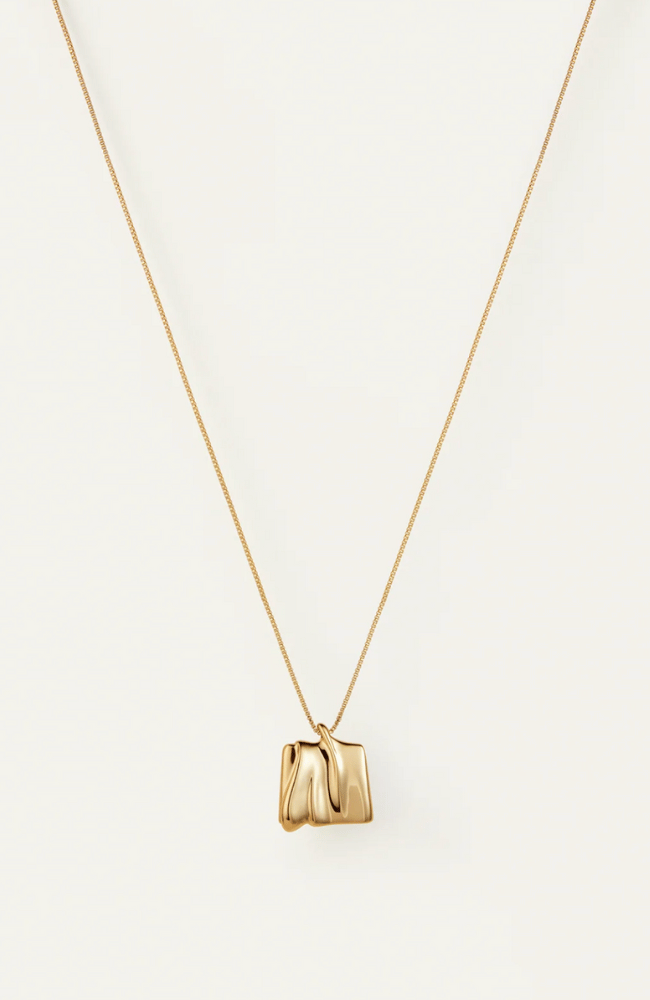 SUNDRA SMALL PENDANT NECKLACE GOLD-JENNY BIRD-FLOW by nicole