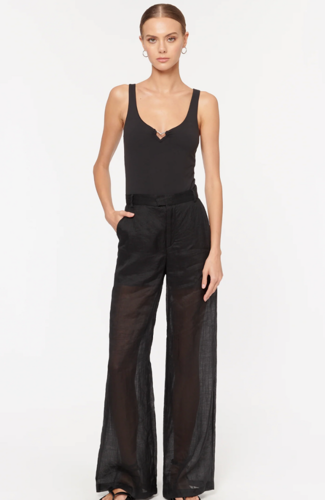 SUZE PANT - BLACK - CAMI NYC  FLOW BY NICOLE - FLOW by nicole