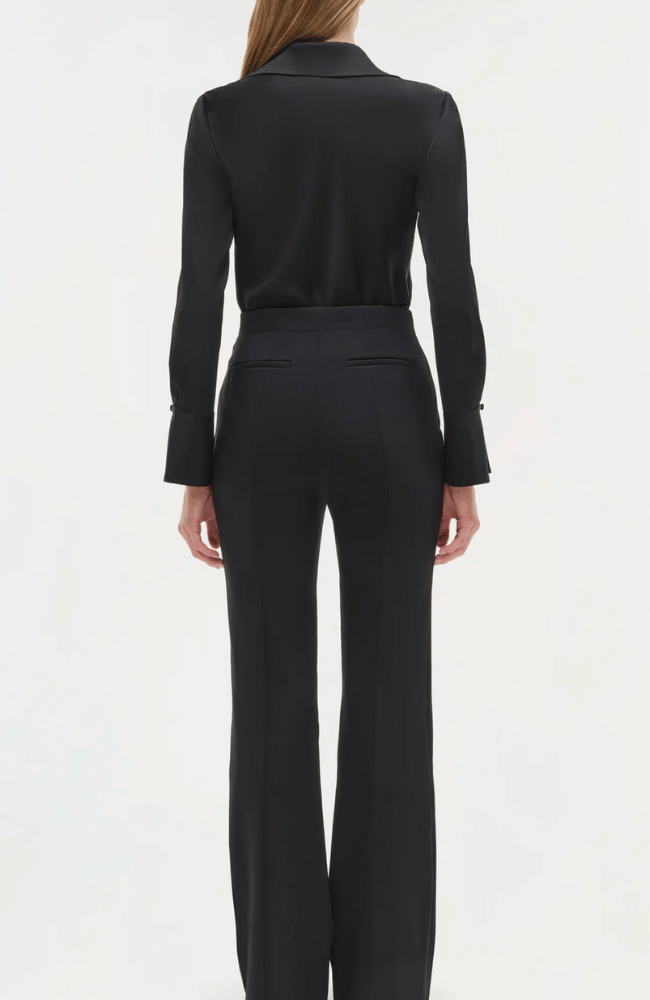 SYMONE SATIN TOP in BLACK-SIMKHAI-FLOW by nicole