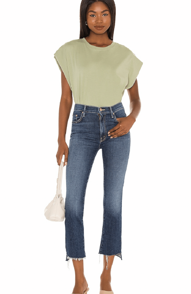 THE INSIDER CROP STEP FRAY - GIRL CRUSH - MOTHER DENIM| FLOW BY