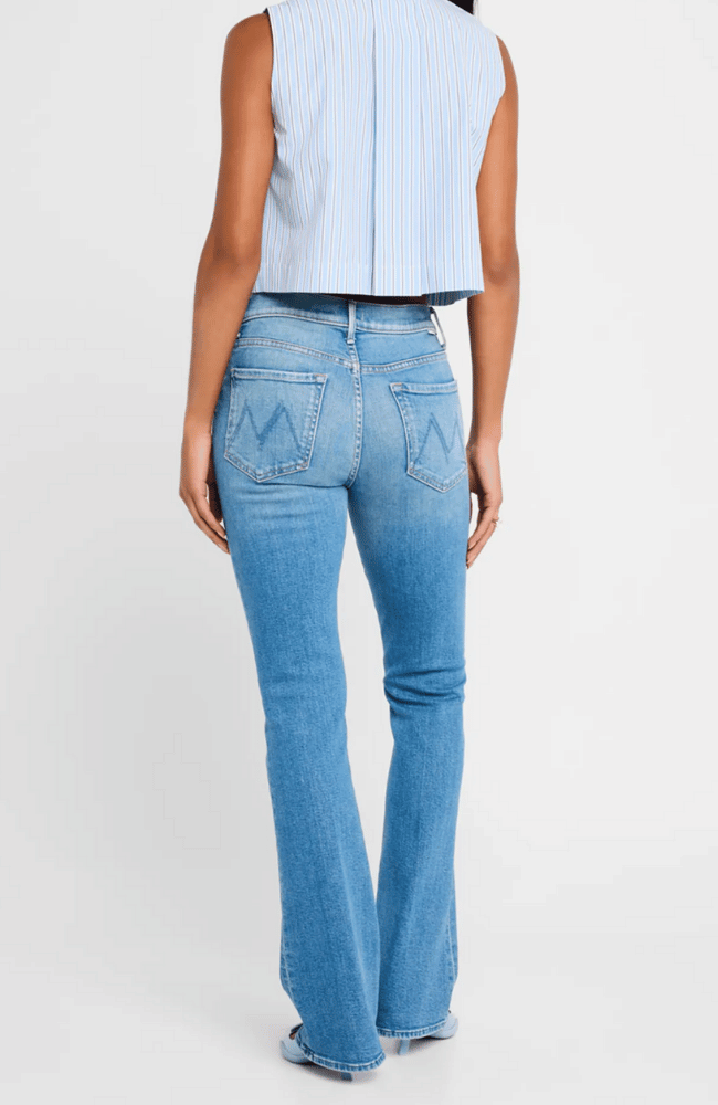 THE OUTSIDER SNEAK FLAG ME DOWN DENIM-MOTHER DENIM-FLOW by nicole