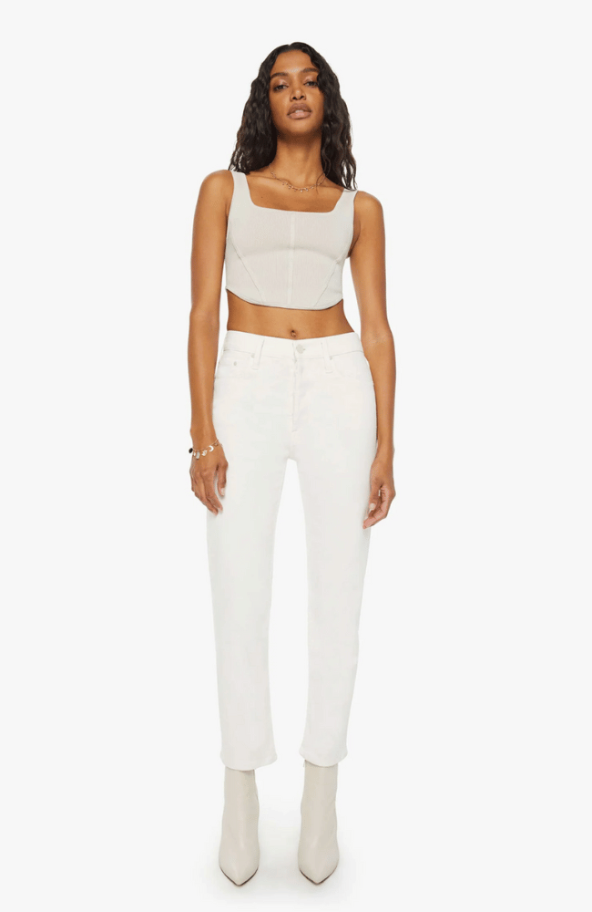 THE TOMCAT ANKLE - CREAM PUFFS-MOTHER DENIM-FLOW by nicole